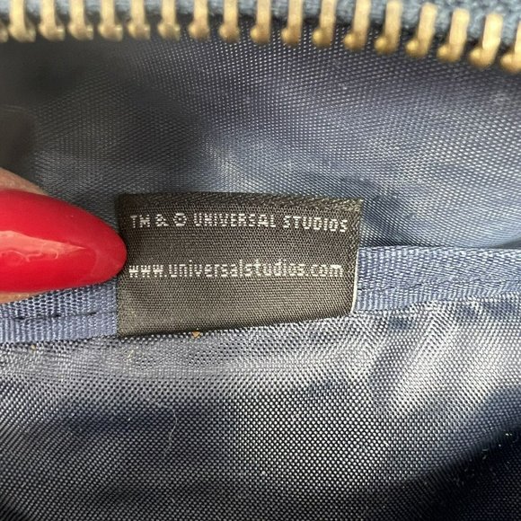 Universal Studios Fanny Pack Adjustable Waist Belt Bag Zippered Pockets Navy OS - Picture 10 of 16